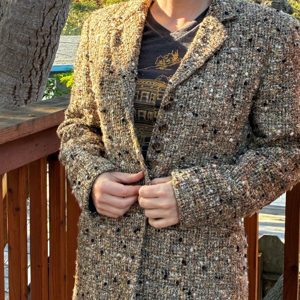Women's Tweed Blazer - Brown